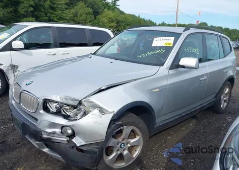 2008 BMW X3 3.0Si из США, поврежденный, VIN WBXPC93498WJ05768